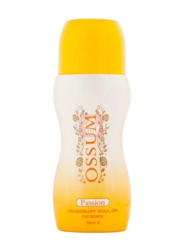 مزيل عرق باشن رول أون للنساء، خالٍ من الكحول، 50 مل